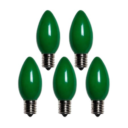 Holiday Bright Lights Holiday Bright Lights Incandescent C9 Green 25 ct Replacement Christmas Light Bulbs 0.08 ft., PK25 BU25C9-OGRA
